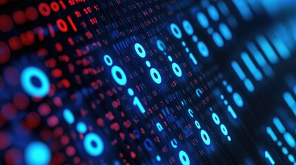 Binary code abstract pattern