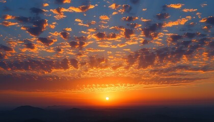 Wall Mural - red sunset over the sea