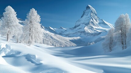 Poster - Snowy Mountain Peak