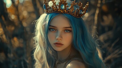 Poster - Blue Haired Queen