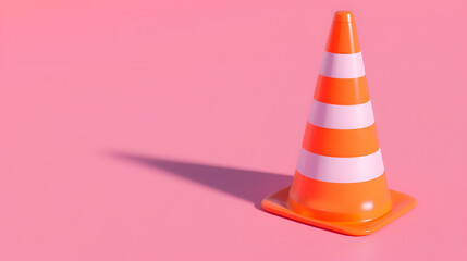 Sticker - Traffic Cone isometric 3D Cartoon