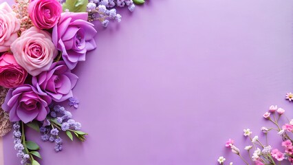 Wall Mural - bouquet of lilac flowers