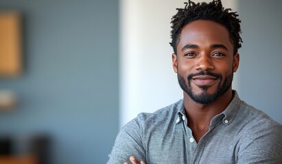 Canvas Print - Portrait of a Smiling Man