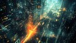 © Erna yuliyanti - Aerial View of a Futuristic Cityscape at Night