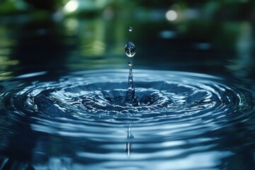 Canvas Print - Water Drop Ripples