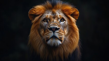Wall Mural - Majestic Lion Portrait