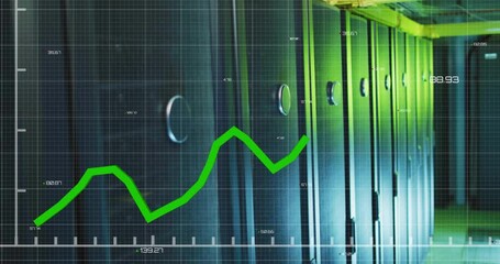 Poster - Animation of digital data processing over computer servers