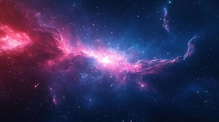 Wall Mural - a nebula with bright colors and intricate structures.