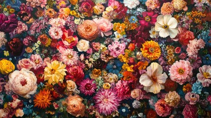 Sticker - Vibrant Floral Tapestry