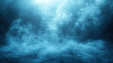 Poster - Blue Smoke Abstract Background