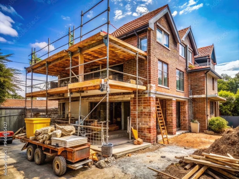 Modern multi-level strata title home undergoes renovation, exposing ...