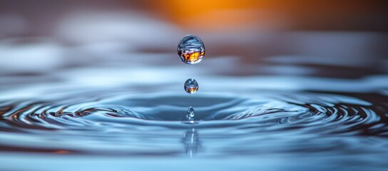 Canvas Print - Water Drop Impact