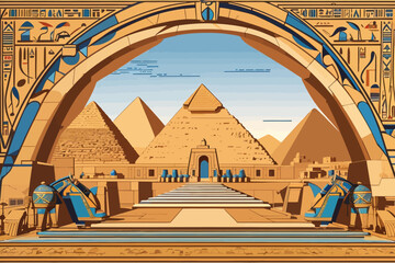 Wall Mural - egypt ancient traditional background