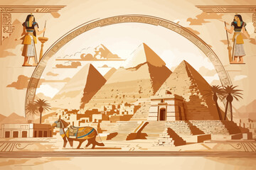 Wall Mural - egypt ancient traditional background