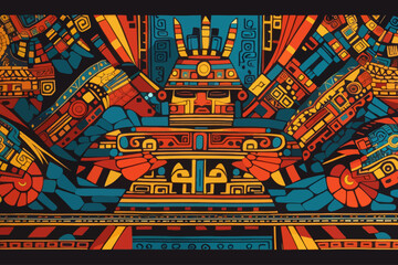 Wall Mural - inca ancient traditional background