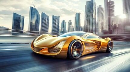 High-Speed Pursuit in a Golden Supercar

