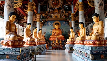 buddha statue in temple city