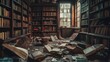 © XtravaganT - Abandoned Library: A Glimpse Into Forgotten Stories