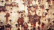© Uncle-Ice - Rusty wall with peeling paint and textured surface