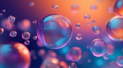 Abstract Colorful Bubbles