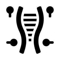 Sticker - DNA glyph icon