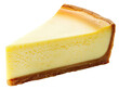 © PixMarket - Piece of cheesecake isolated on transparent background, top view