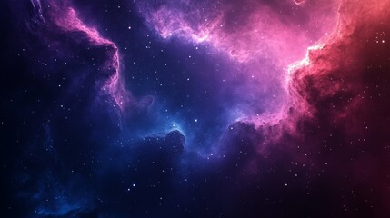Wall Mural - cosmic nebula with stars and swirling gases