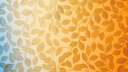 Poster - Golden Leaf Pattern Texture Background