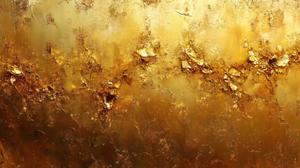 Canvas Print - A textured abstract background featuring rich golden hues and intricate patterns.