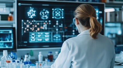 Poster - Scientist Working in a Laboratory.