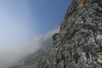 Rock climbing dolomites italy alps outdoor sports