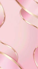 Wall Mural - Abstract pink with shiny gold background