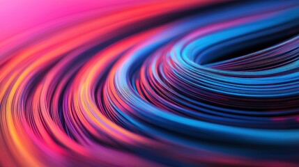 Aufkleber - Abstract Swirling Lines in Vibrant Colors.