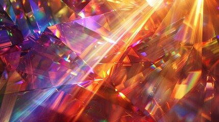 Canvas Print - Colorful crystal light effects for a fun and unique party experience.