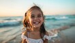 © Paulius - Joyful Moments by the Seashore: Little Girl's Laughter Captured on Camera
