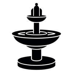 Wall Mural - Fountain icon vector art illustration