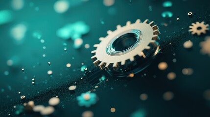 A software program automating a complex process, highlighting the speed and efficiency of automation.