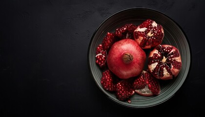 Sticker - Pomegranate in a bowl 