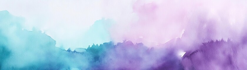 A beautiful watercolor background featuring soft gradients of purple, blue, and pink, perfect for artistic and creative projects.