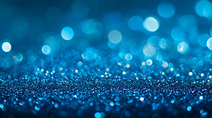 Wall Mural - Rich royal blue glitter background with deep color saturation and twinkling lights, perfect for elegant gift wrapping