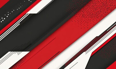 Dynamic Abstract Geometric Design: Red and Black Background with White Lines. Striking Vector Illustration for Marketing Campaigns, Cultural Promotions, and 4K Wallpapers. Versatile Composition with C