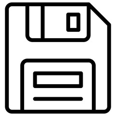 Canvas Print - floppy disk icon