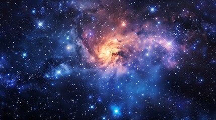 Wall Mural - nebula a vast cloud of gas and dust in space, illuminated by starlight, revealing a breathtaking cos