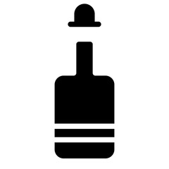 Poster - Bucket Wine Bottle Glyph Icon