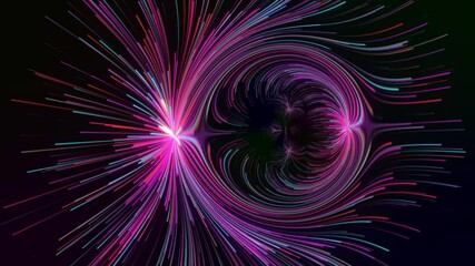 magical portal space beams ring background.