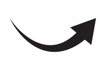 Wall Mural - black arrows set. curved arrows. arrow sign. flat style icons.