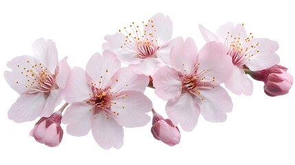 Canvas Print - Pink Blossom on Black Background