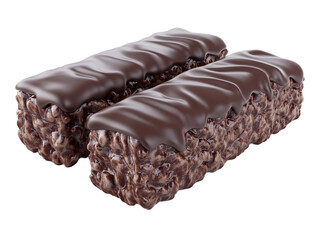 two chocolate bars with chocolate glaze