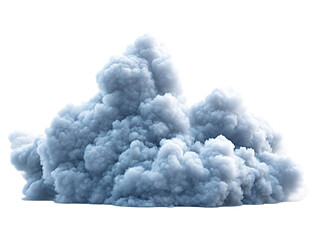 a cloud of smoke on a white background