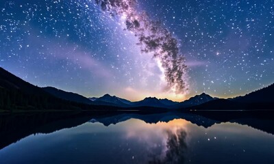 Wall Mural - milkyway star in the sky